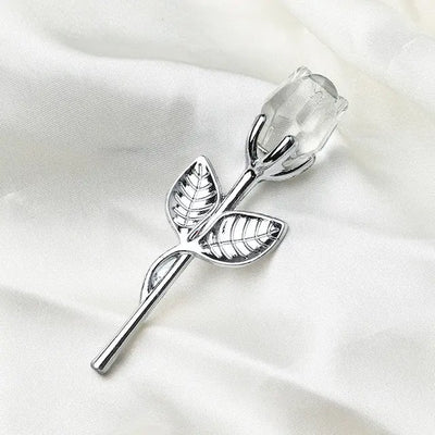 Artificial Flower Crystal Glass Rose