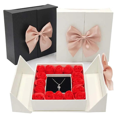 Artificial Rose Flower Gift Box