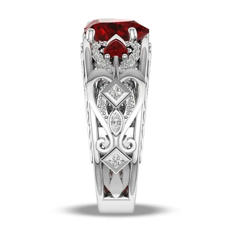 Red Love Heart Ring